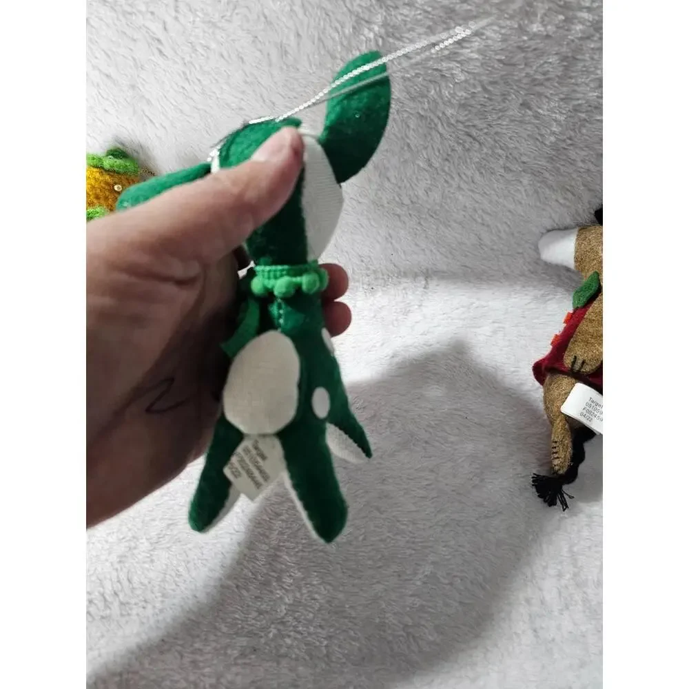 (3 pc) New Target Ornament Plush Horse Succulent Cactus Reindeer Different Sizes